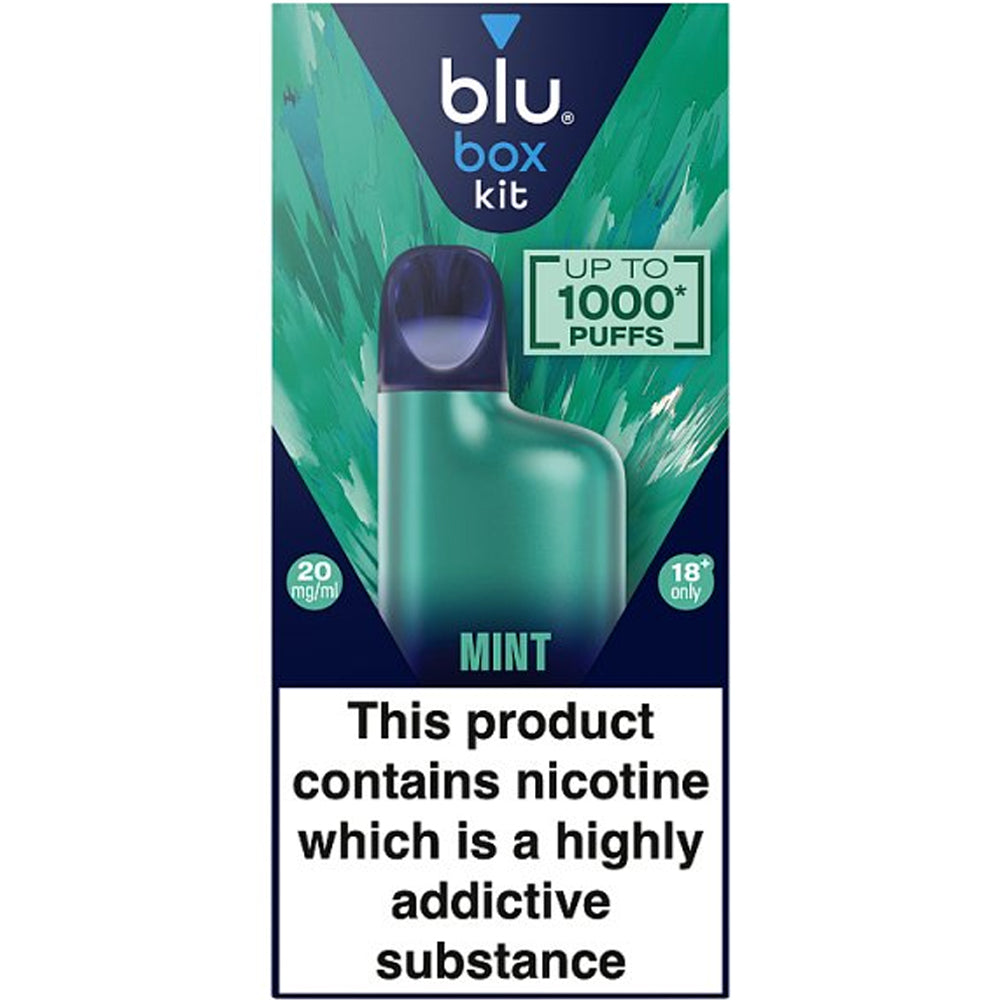 blu box kit Mint Vape Device 20mg/ml (Case of 10)
