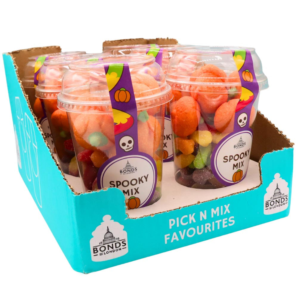Bonds Spooky Mix Candy Cups 240g – Fun Halloween Treats (6 Pack)