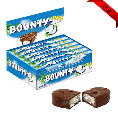 Bounty Trio Coconut Milk Chocolate Bar 85g x 21 Bars Coconut Chocolate Pack