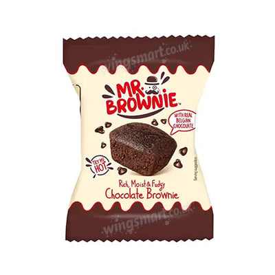 Mr Brownie Chocolate Brownies 40x25g – Rich Fudgy Chocolate Snack Cakes Bulk Pack