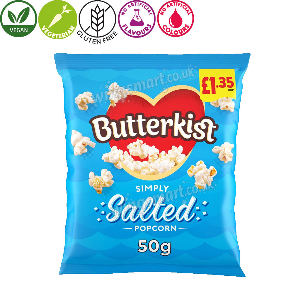Butterkist Simply Salted Popcorn 50g PMP (Box of 15)