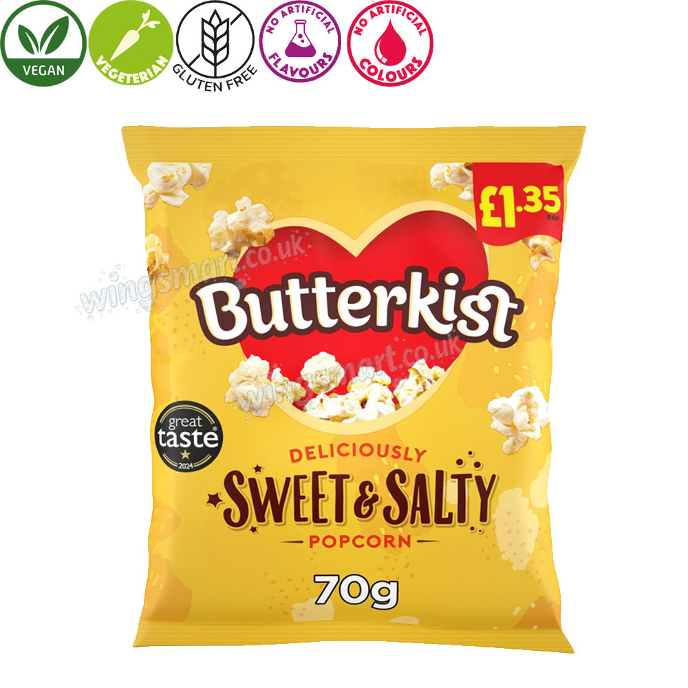 Butterkist Sweet & Salty Popcorn 70g (pack of 15)