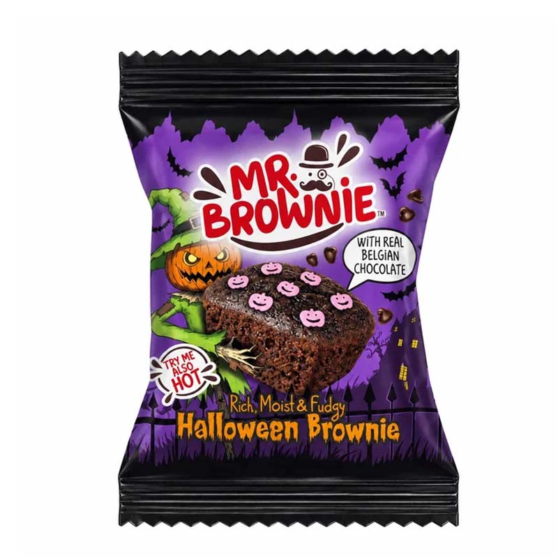 Mr. Brownie Halloween Chocolate Brownies 1kg (Pack of 40)