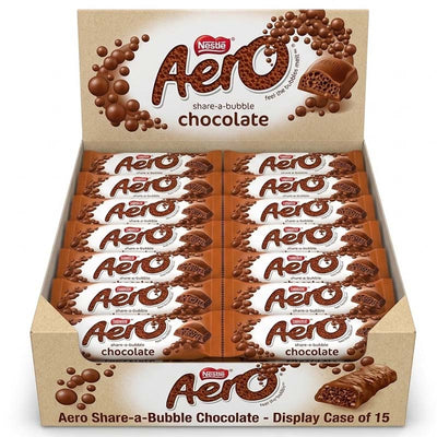 Aero Milk Chocolate Sharing Bar 90g (Pack of 15) – Full Box Offer