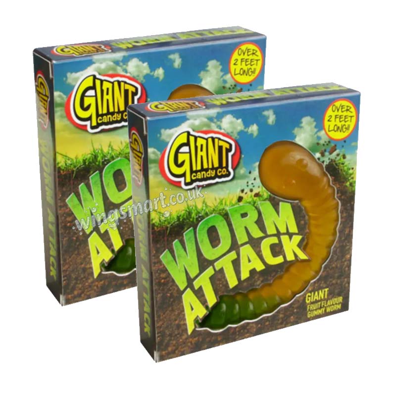Giant Candy Co Worm Attack Box 800g (Pack of 02) Halloween Treat