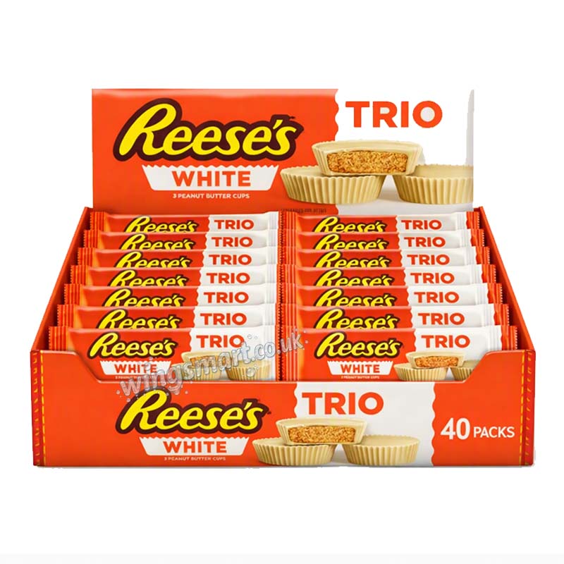Reese's White Peanut Butter Cups Trio 59g (20 or 40 Packs)