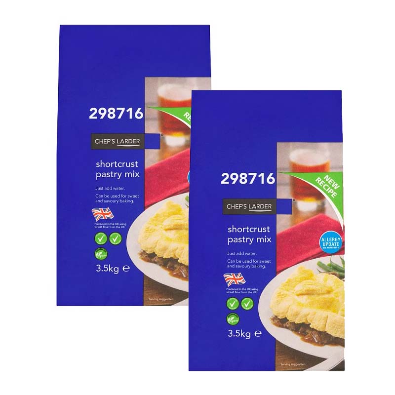 Chef's Larder Shortcrust Pastry Mix 3.5kg (1, 2 or 4 Packs)