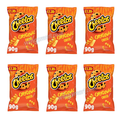 Cheetos Twisted Cheese Corn Puffs Sharing Crisps 90g PMP (6 & 12 Packs)