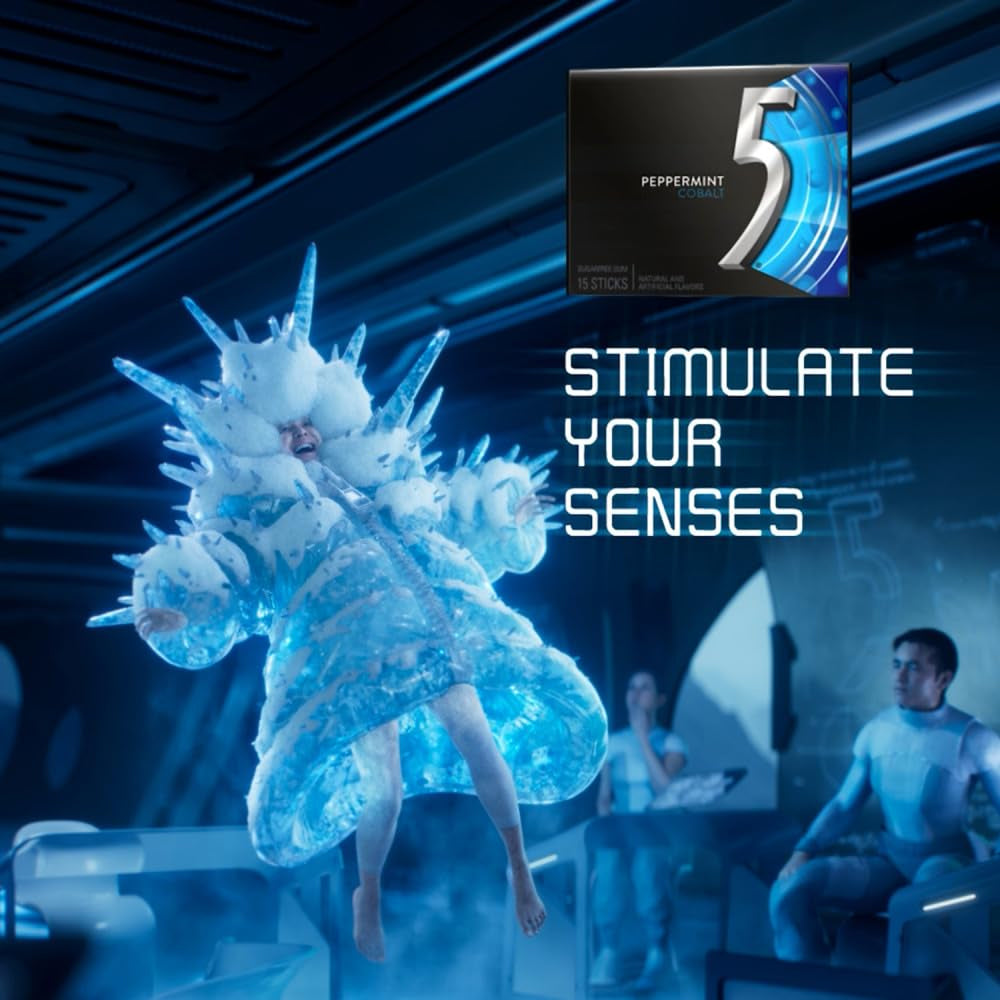 5 Gum Peppermint Cobalt Sugarfree – 15pc / 10ct