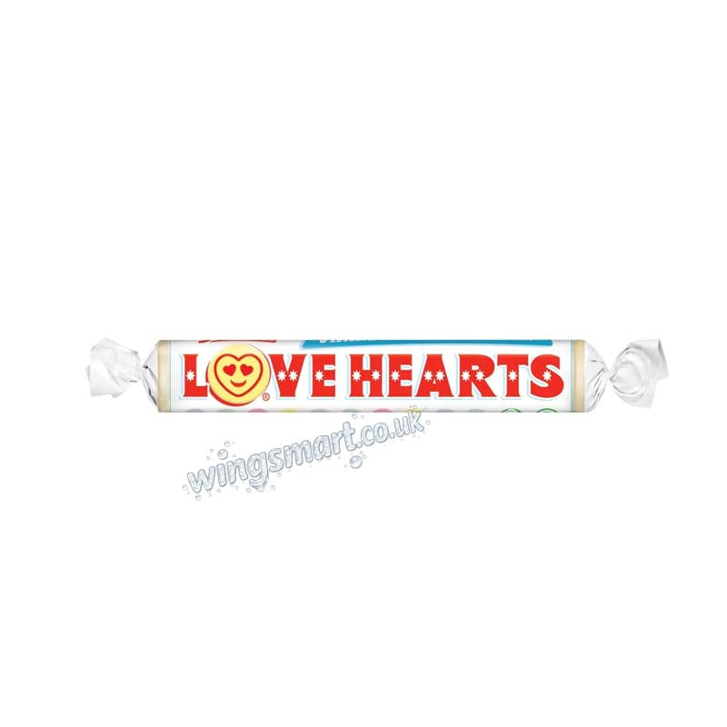 Swizzels Love Heart Rolls 39g (Pack of 24) Fullbox