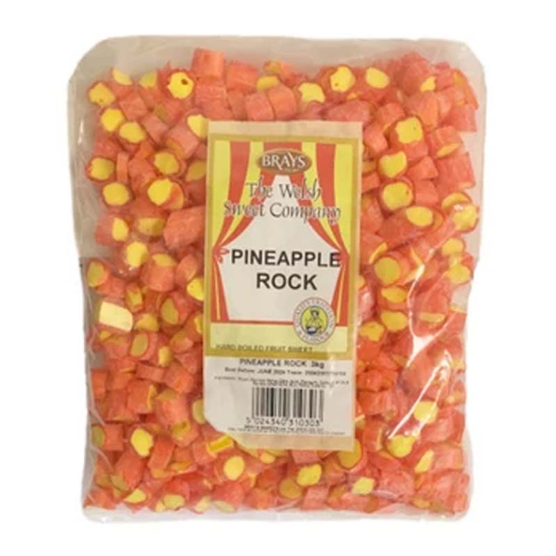 Brays Pineapple Rock Un-Wrapped Sweets (1kg - 2.75kg)