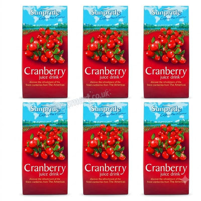 Sunpride Cranberry Juice Drink 1 Litre (03 or 06 packs)
