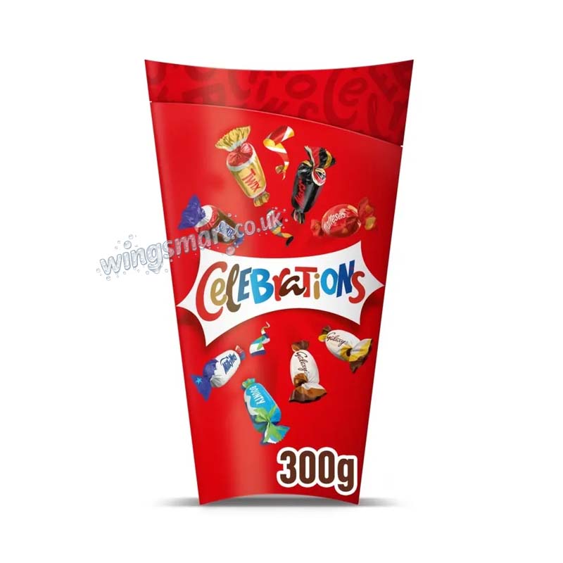Celebrations Milk Chocolate Selection Box of Mini Chocolate & Biscuit Bars 300g