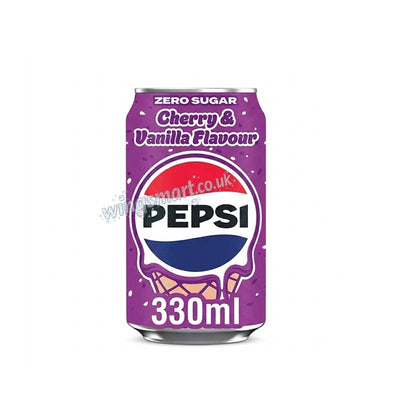 Pepsi Treats Cherry Vanilla Ice Cream Flavour Drink 8 x 330ml – Limited Edition Soft Drink