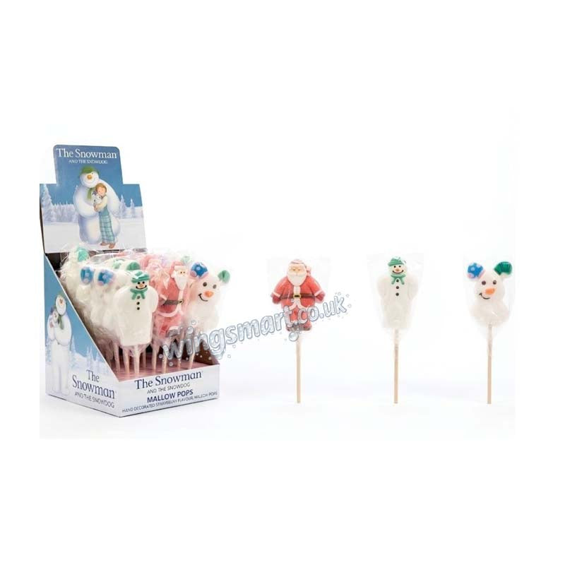 Rose Snowman and Snowdog Mallow Kebab Pop 40g (12 or 24 Packs)