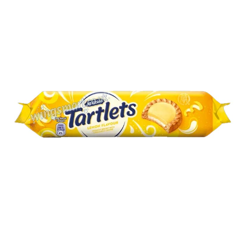 McVities Tartlets Lemon Biscuit 18x100g Fullbox