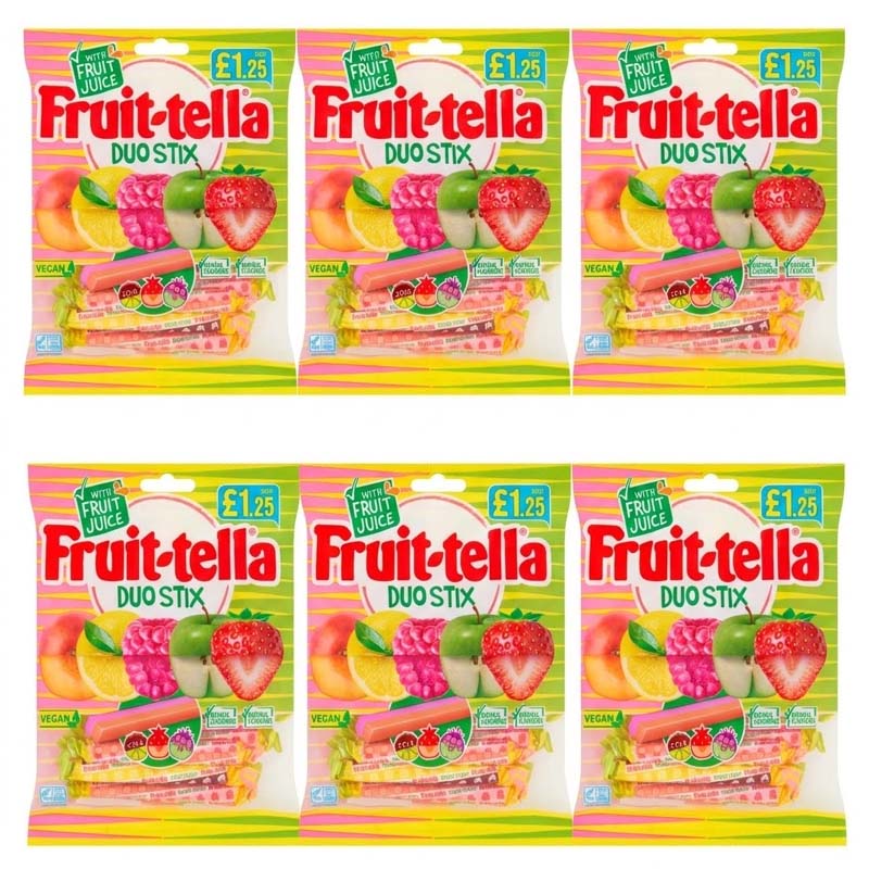 Fruittella Assorted Chewy Sweets 135g Variety Of flavours (06 or 12 Packs)