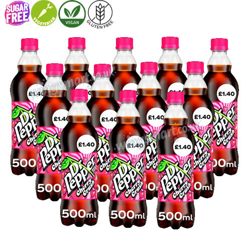 Dr Pepper Zero Cherry Crush 12 x 500ml PMP (full box)