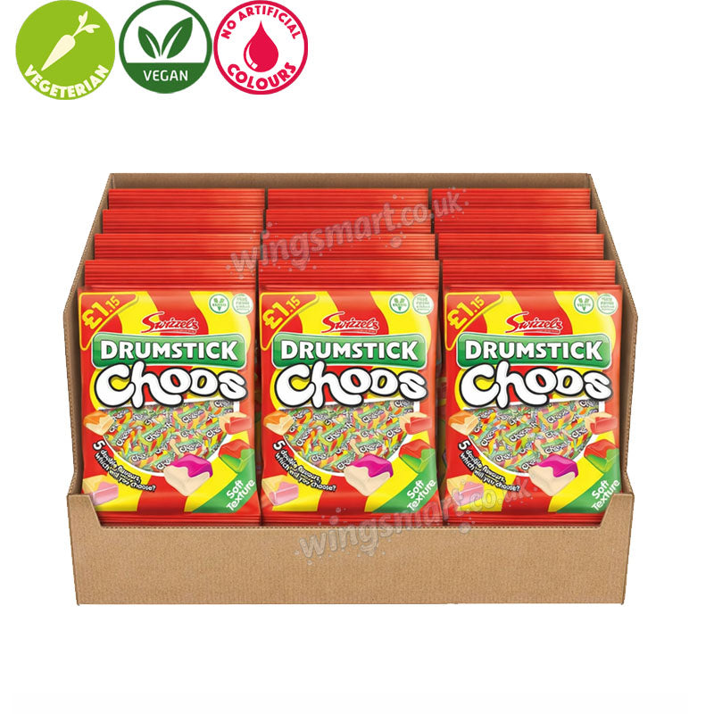 Swizzels Drumstick Choos PMP 115g (Box of 12 packs)