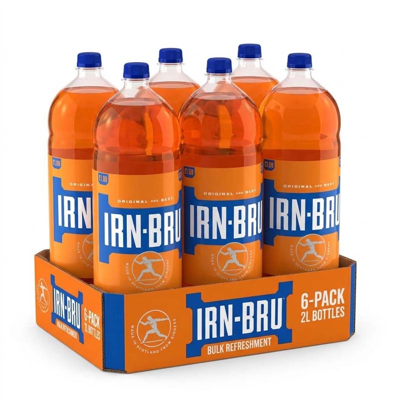IRN-BRU Regular Soft Drink Bottle 2L (03 or 06 Bottles)