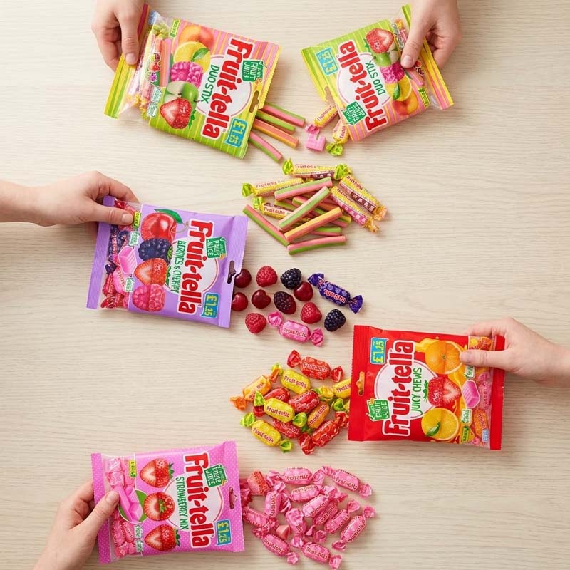 Fruittella Chewy Candy 135g Bags Random Mixed Flavours (12,24 & 48 Packs)