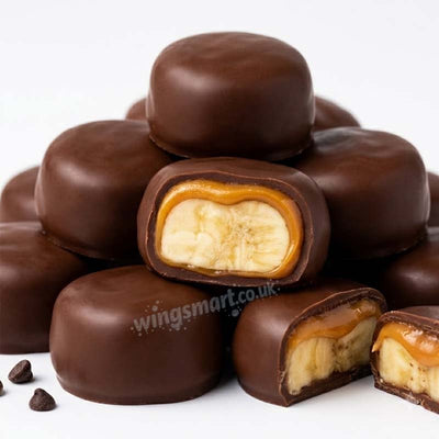 Pukpip Peanut Butter Milk Chocolate Banana Bites 172g Pack of 2
