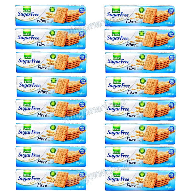 Gullon Sugar Free Fibre Biscuits 170g Healthy Snack Biscuits