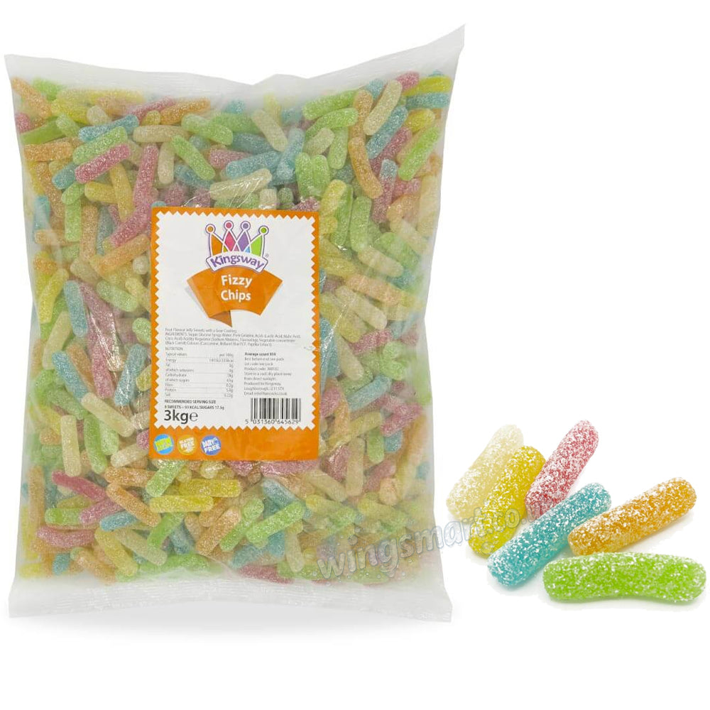 Kingsway Fizzy Chips – Sour Fruit Jelly Sweets