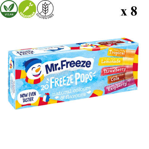 Mr. Freeze Freeze Assorted Flavoured Pops 20 x 45ml Summer Treat