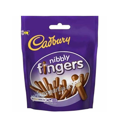 Cadbury Nibbly Fingers 8 x 125g Full Box – Milk Chocolate Coated Biscuit Fingers