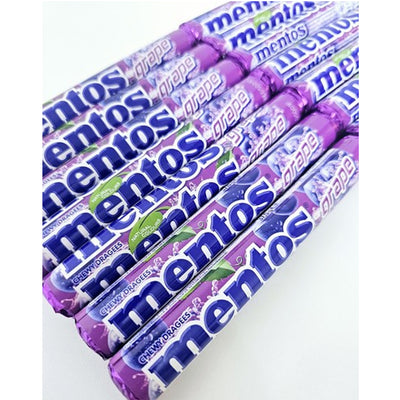 Mentos Grape Chewy Dragees 20 Rolls – 37.5g Each