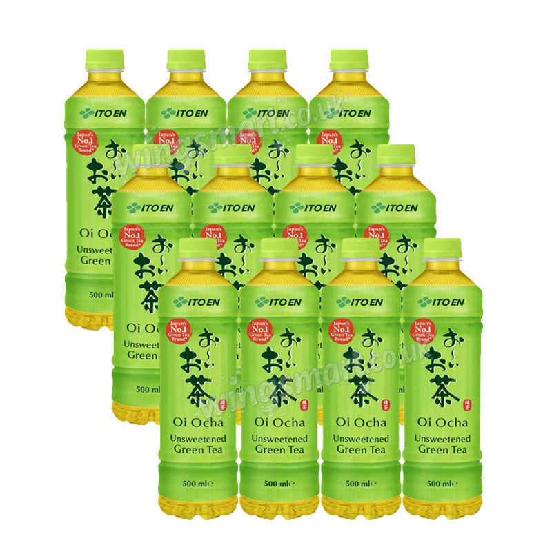 ITO EN Oi Ocha Green Tea 12 x 500ml No Sugar Premium Whole Tea Leaves Japanese Drink