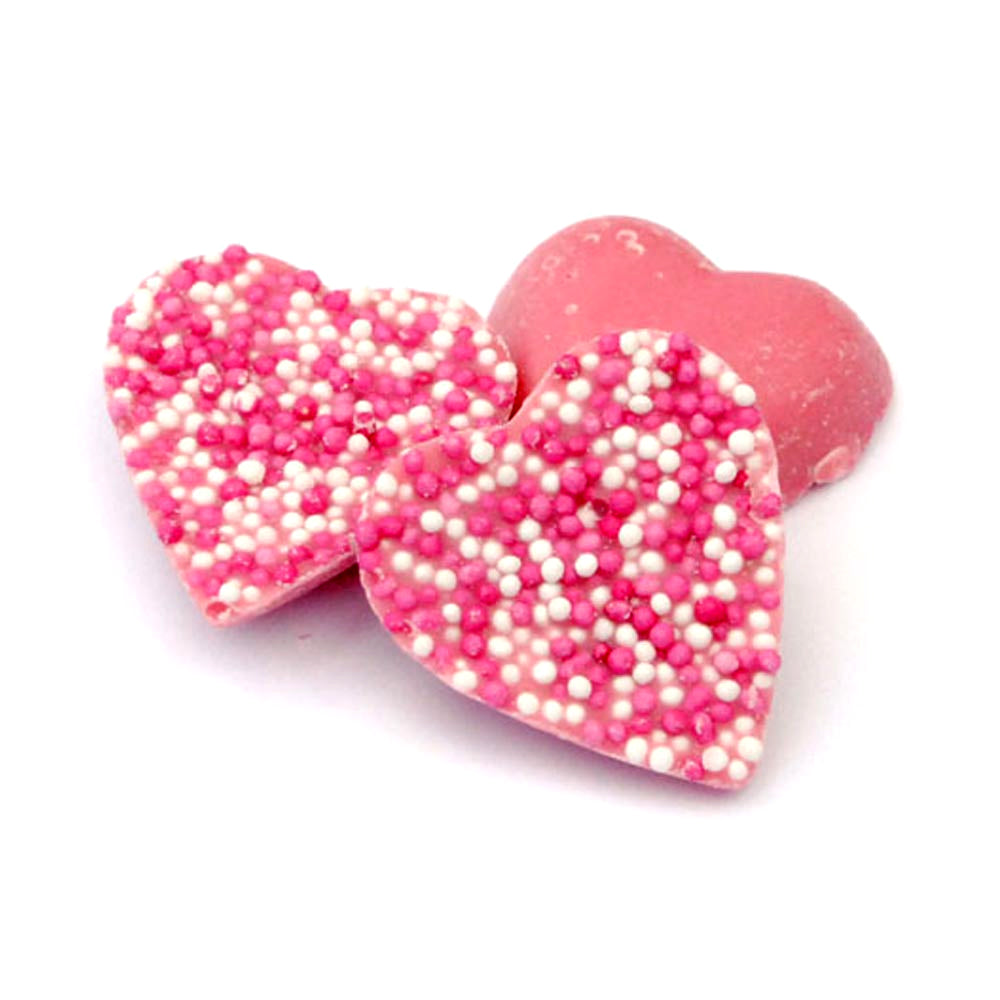 Hannah's Pink Hearts Strawberry Flavour Candy Pieces With Candy Topping