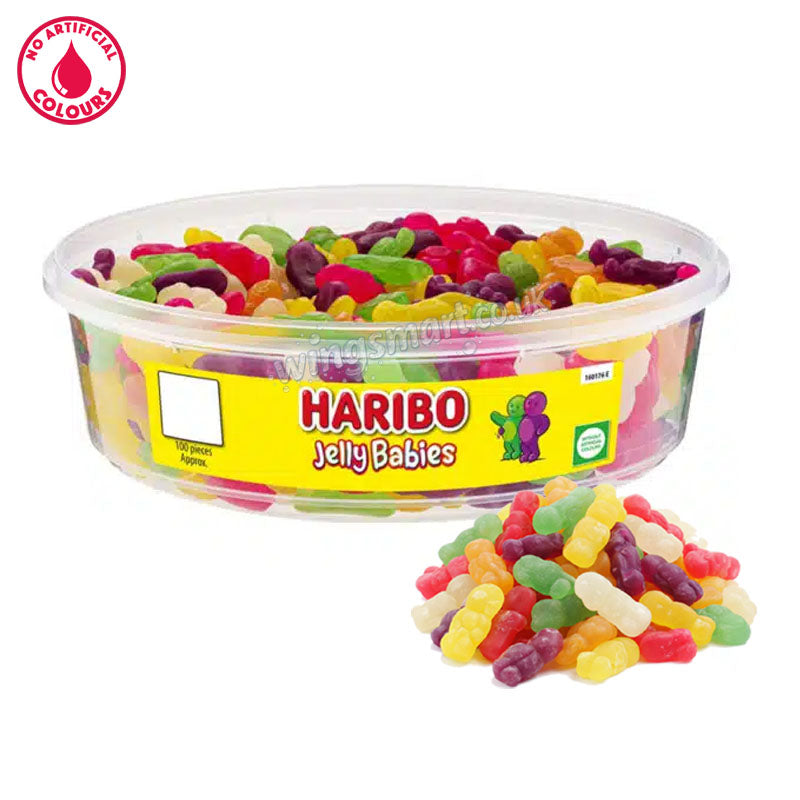 Haribo Jelly Babies Sweets Tub 510g Fruit Flavour Gums Candy