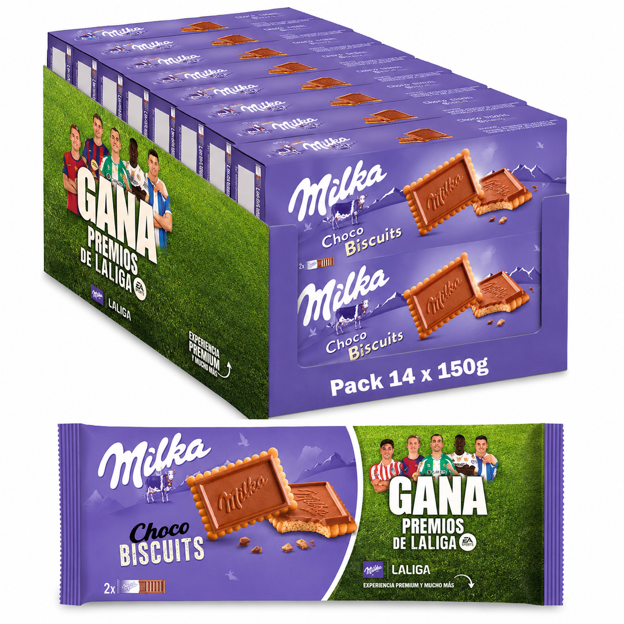 Milka Choco Biscuits 14X150G