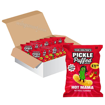 Van Holten's Pickle Puffs Variety Pack 14 x 50g PMP – Hot Mama, Garlic Joe & Big Papa