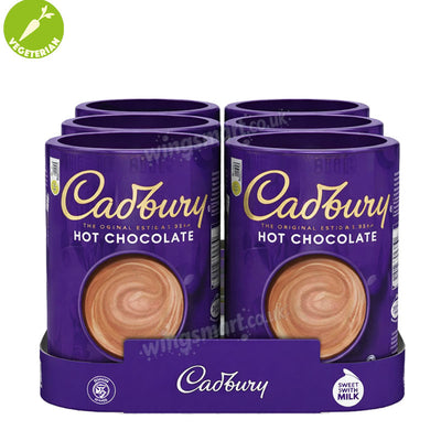 Cadbury Instant Hot Chocolate 250g (Box of 6 bottles)