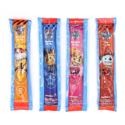 Paw Patrol Ice Pops Multipack 500ml x 10 Packs Fruit & Cola Flavoured Freezable Ice Treats