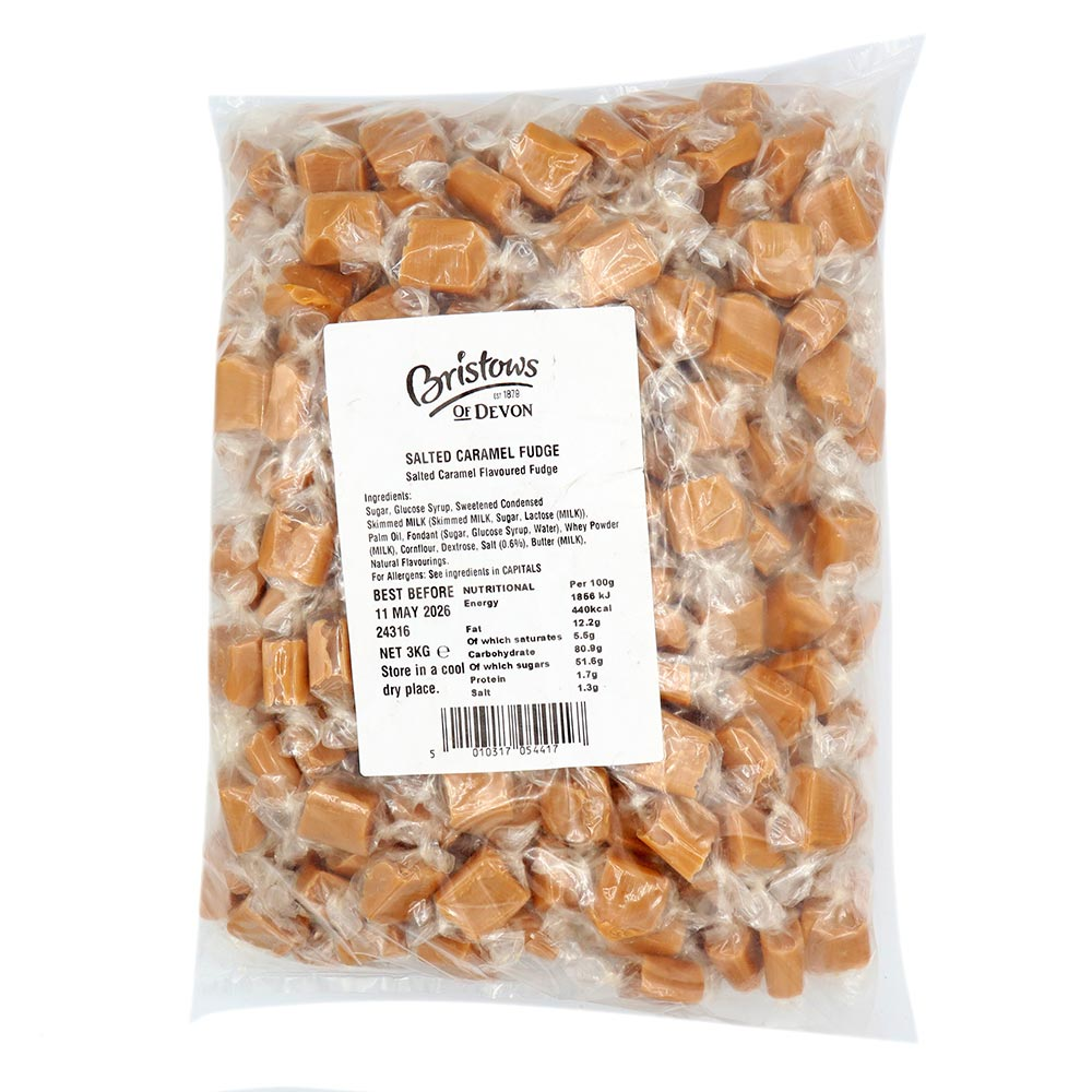 Bristows Salted Caramel Fudge Bag 3kg
