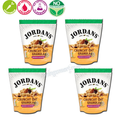 Jordans Raisin & Almond Crunchy Oat Granola 450g (Box of 4 Packs)