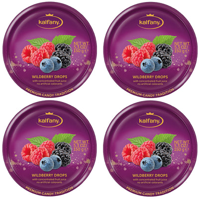 Kalfany Wildberry Drops Tin 150g – Sugar Boiled Wild Berry Hard Candy