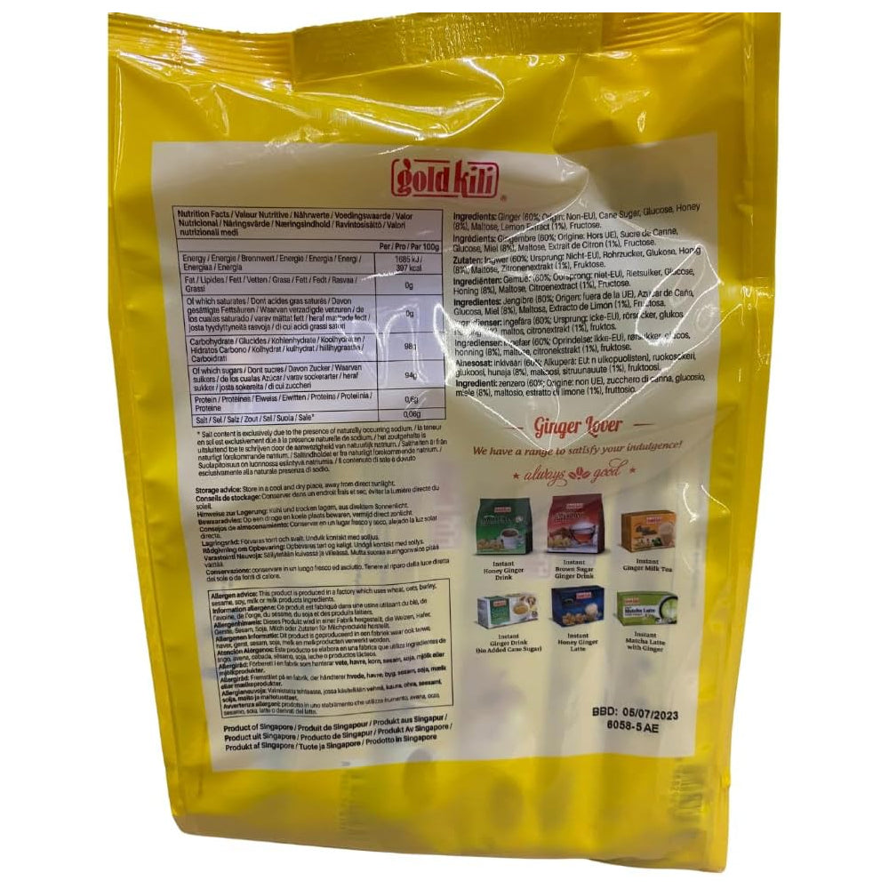 Gold Kili Instant Ginger & Lemon Drink – 360g (20 Sachets)