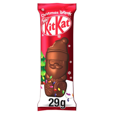 Mixed Christmas Chocolate Treats M&M's Crispy Santa & Kit Kat Santa Figures 29g (Box of 10)