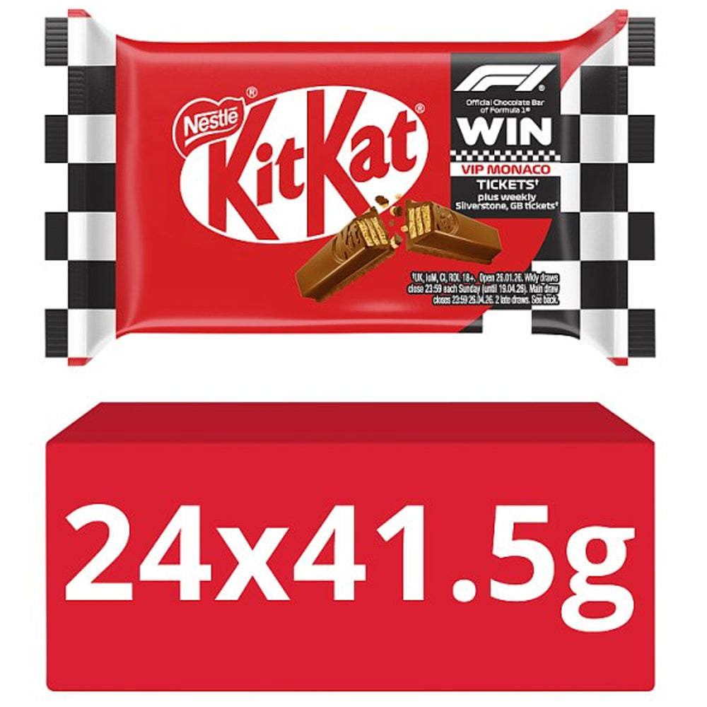 KitKat F1 4 Finger Milk Chocolate Biscuit Bar 41.5g