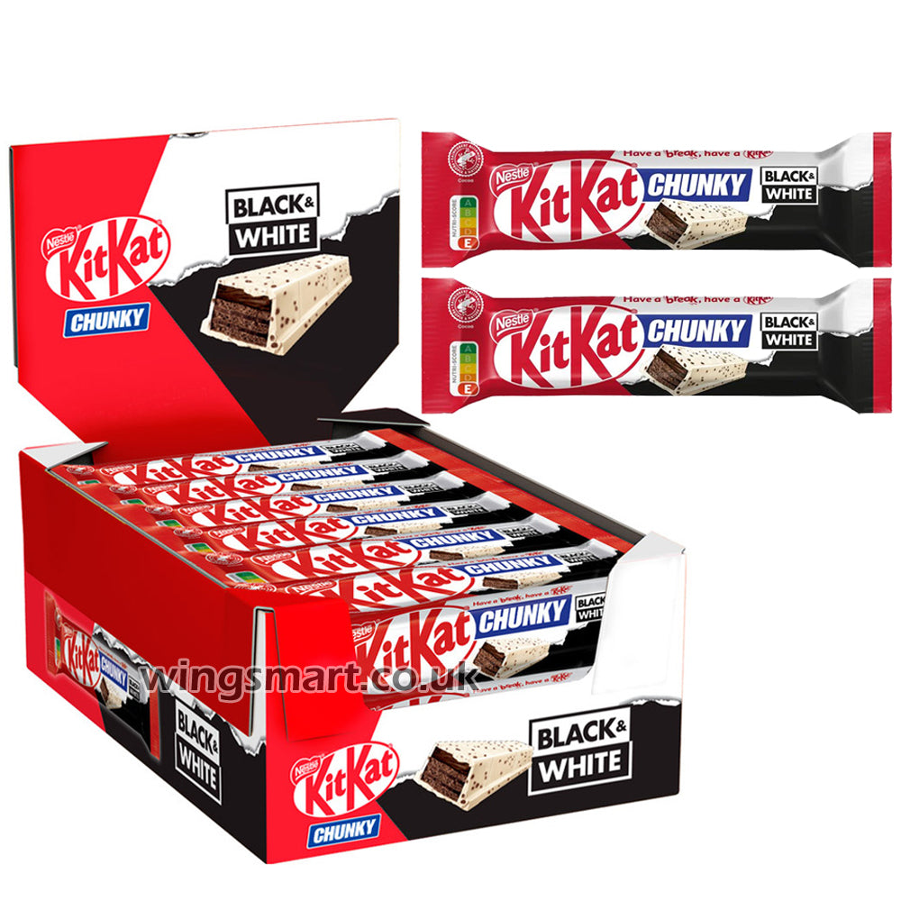 Kit Kat Chunky Black & White Chocolate 42g (Box Of 24) - WingsMart