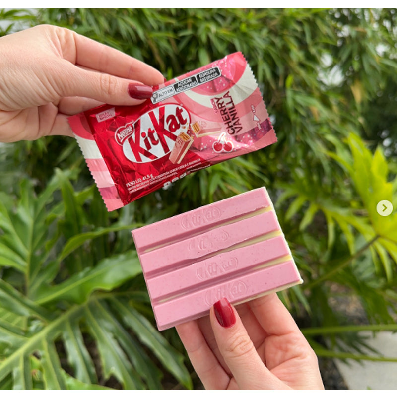 Nestlé KitKat Cherry Vanilla 41.5g (Pack of 24) – Limited Edition Chocolate Wafer Bars