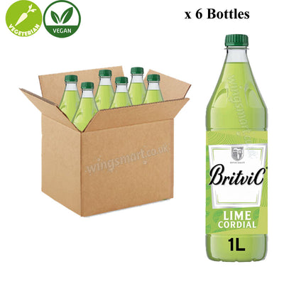 Britvic Lime Cordial 1L (Case of 12 Bottles)