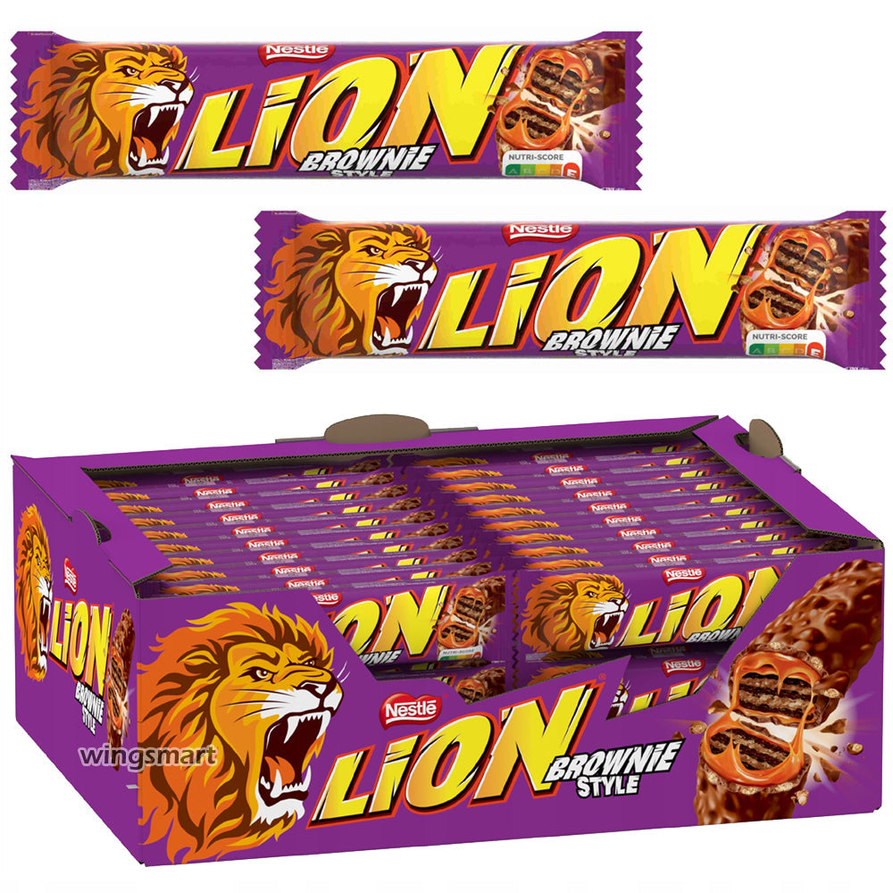 Lion Brownie Style Chocolate Bar 40g (Box Of 40) - WingsMart