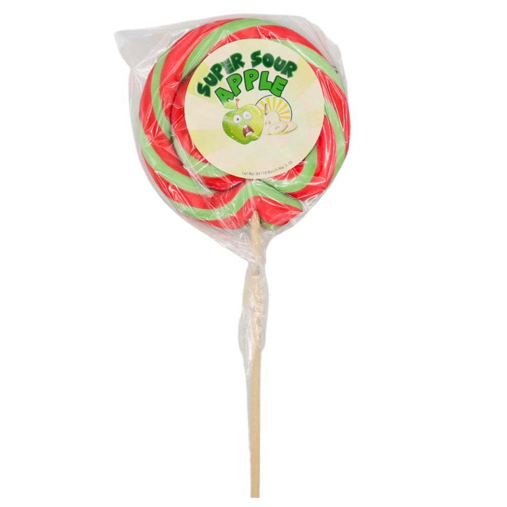 McAdams Super Sour Apple Lollipop 75g