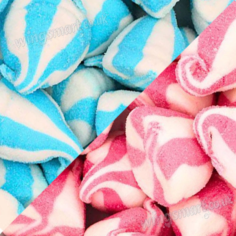 Fini Raspberry & Strawberry Marshmallow Whips Fruity Soft Candy Treat